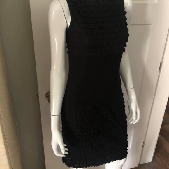 Joseph Ribkoff Stretchy Ruffle Dress - Picture 2 of 7